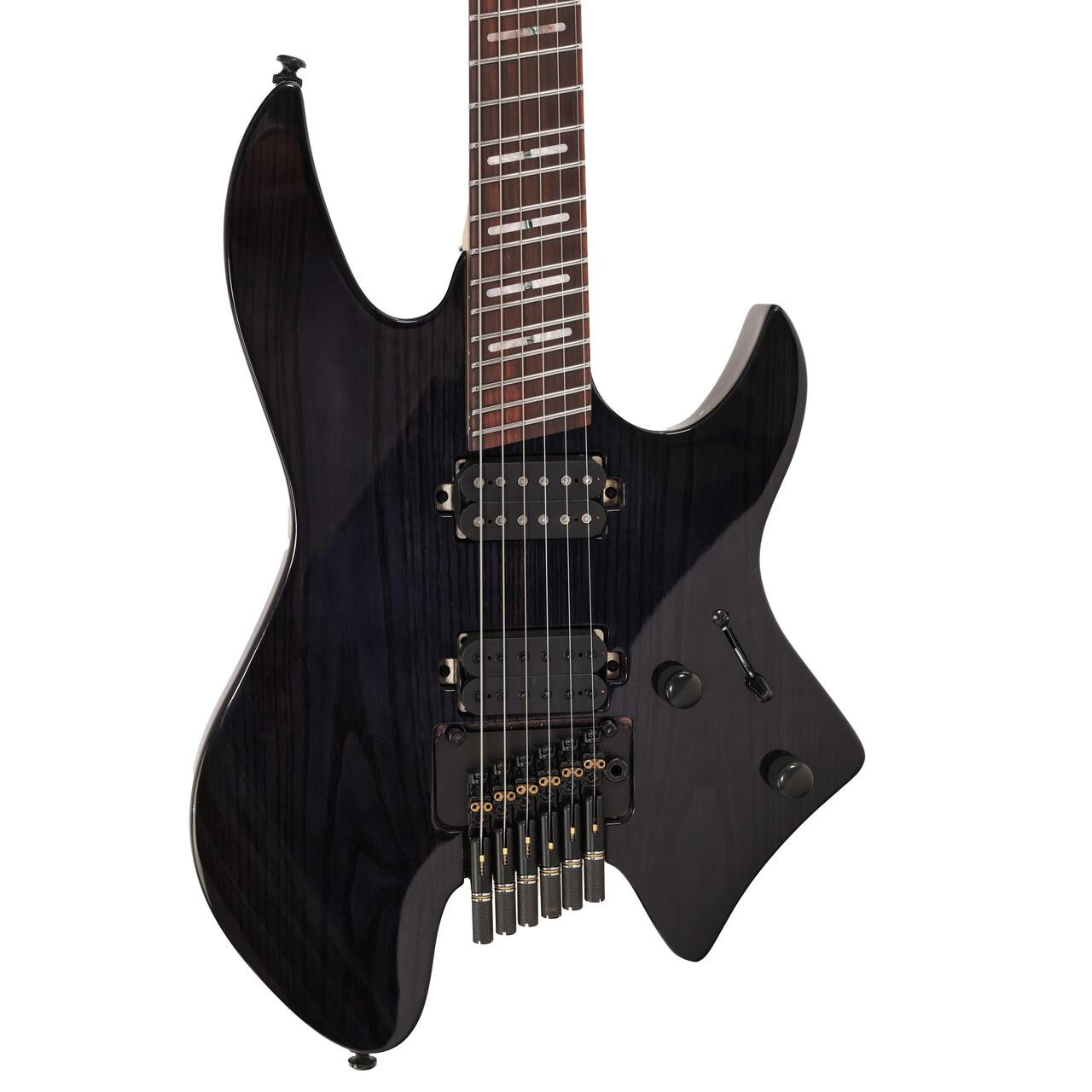 Sire Larry Carlton X6 Headless Electric Guitar in Transparent Black