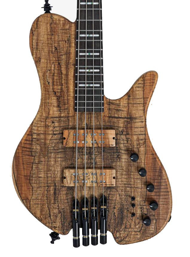 Sire F10 Dx 4 Headless Bass Guitar in Natural Spalted Maple Top Sire F10 Dx 4 Headless Bass Guitar in Natural Spalted Maple Top