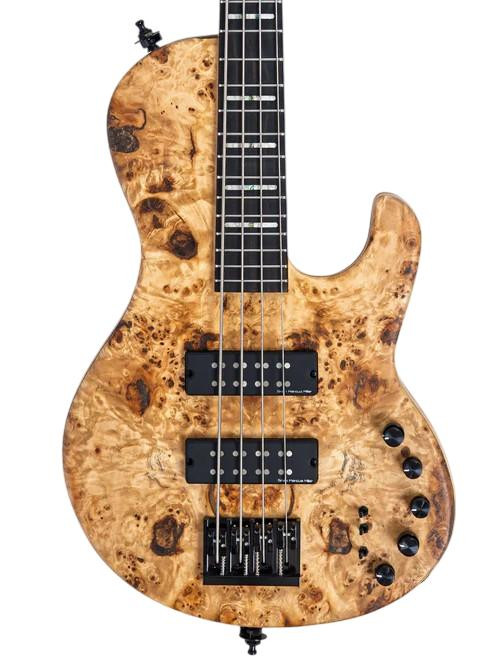 Sire F10 4 Bass Guitar in Natural Poplar Burl Top Sire F10 4 Bass Guitar in Natural Poplar Burl Top
