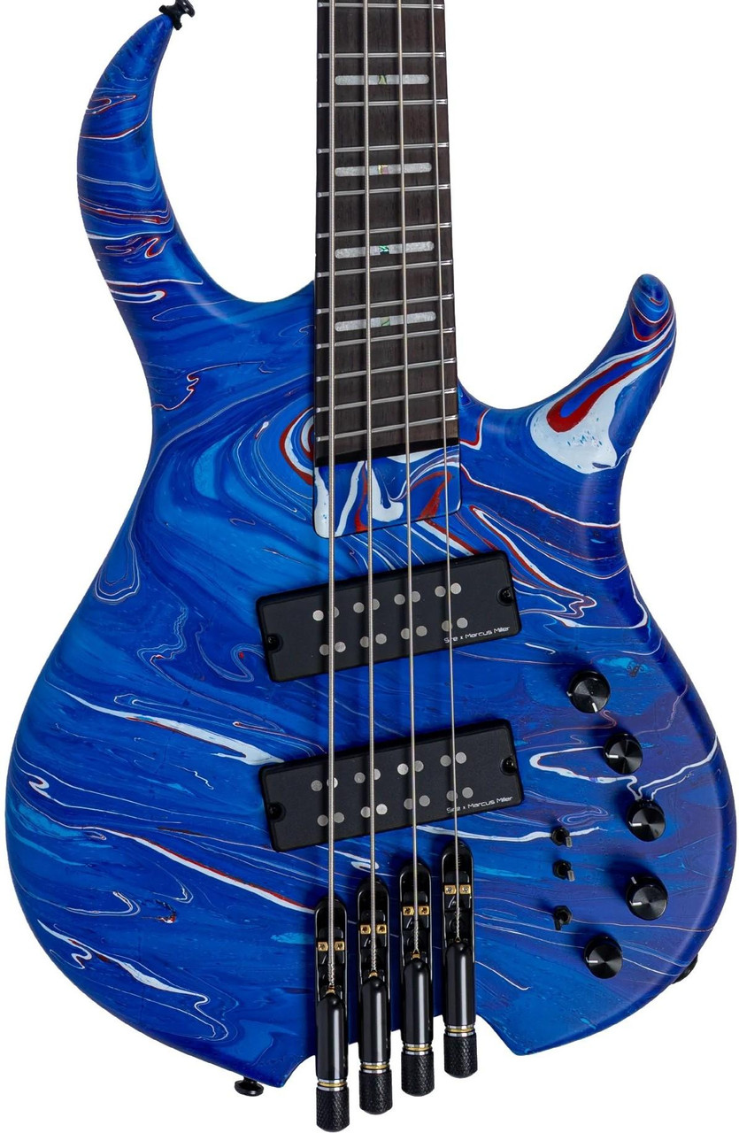 Sire M6 Headless 4 Bass Guitar in Blue Swirl Sire M6 Headless 4 Bass Guitar in Blue Swirl