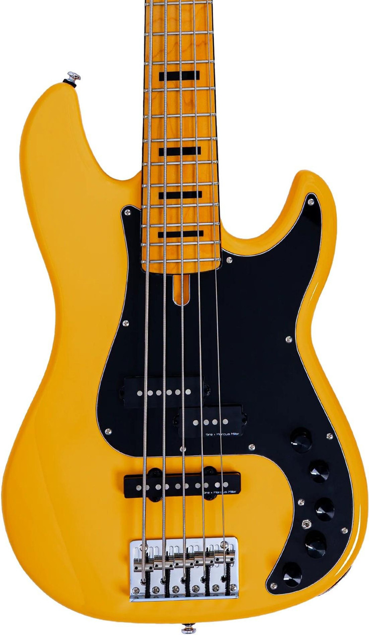 Sire P7 5 New Gen 5-String Bass Guitar in Sunshine Yellow Sire P7 5 New Gen 5-String Bass Guitar in Sunshine Yellow