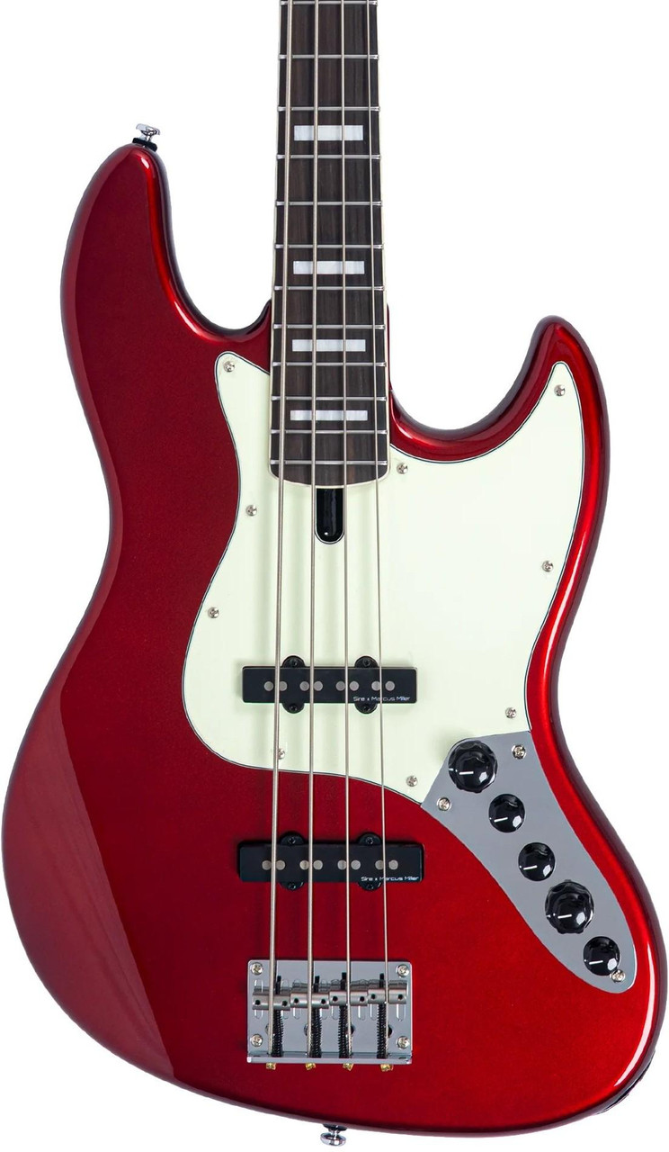 Sire V7 New Gen 4-string Bass Guitar in Candy Apple Red Sire V7 New Gen 4-string Bass Guitar in Candy Apple Red