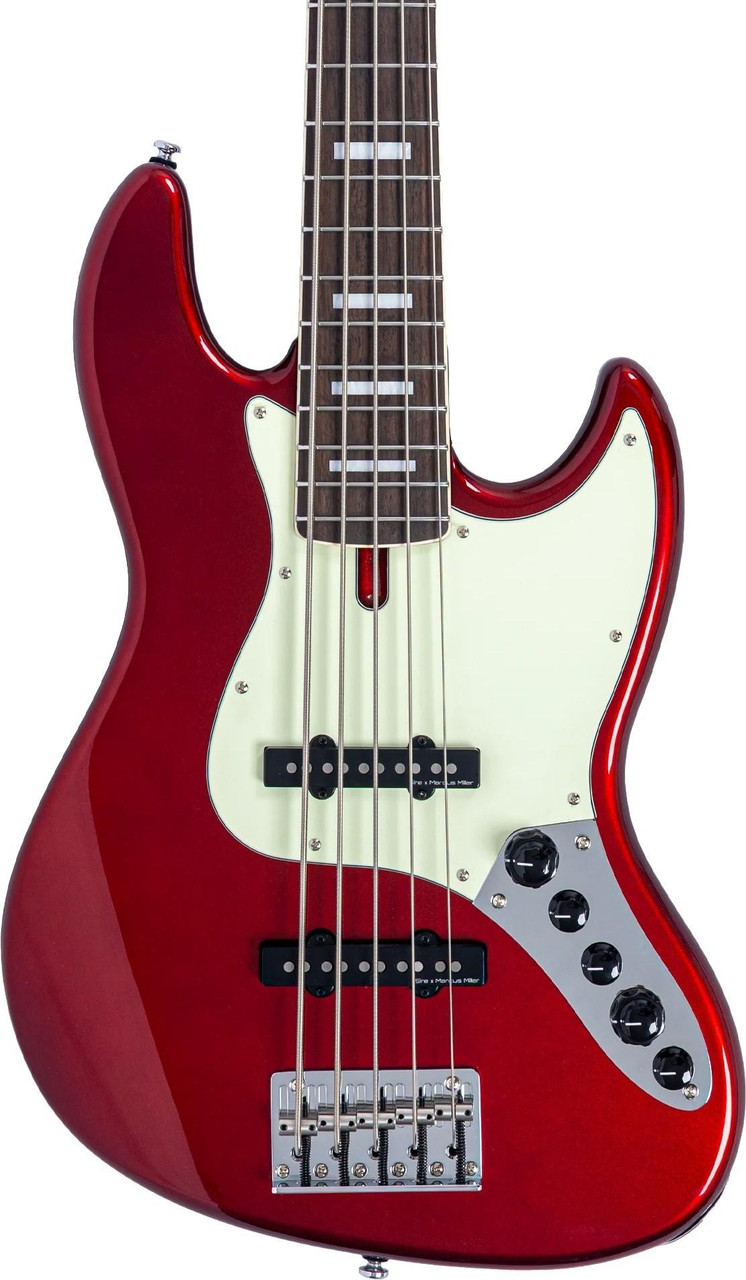 Sire V7 5-String New Gen Bass Guitar in Candy Apple Red Sire V7 5-String New Gen Bass Guitar in Candy Apple Red