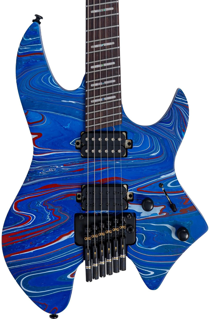 Sire X6 Headless Electric Guitar in Blue Swirl Sire X6 Headless Electric Guitar in Blue Swirl