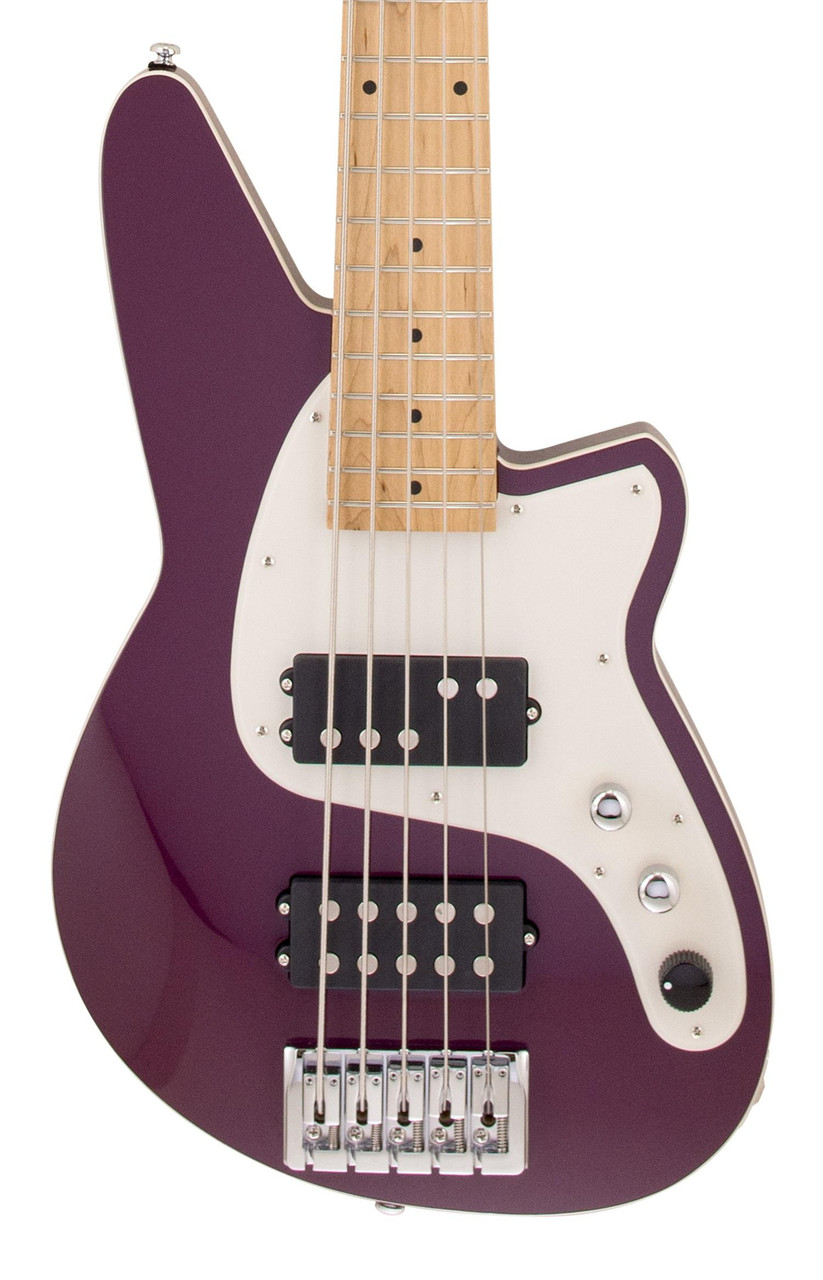 Reverend Mercalli 5 String Bass Guitar in Purple Punch Reverend Mercalli 5 String Bass Guitar in Purple Punch