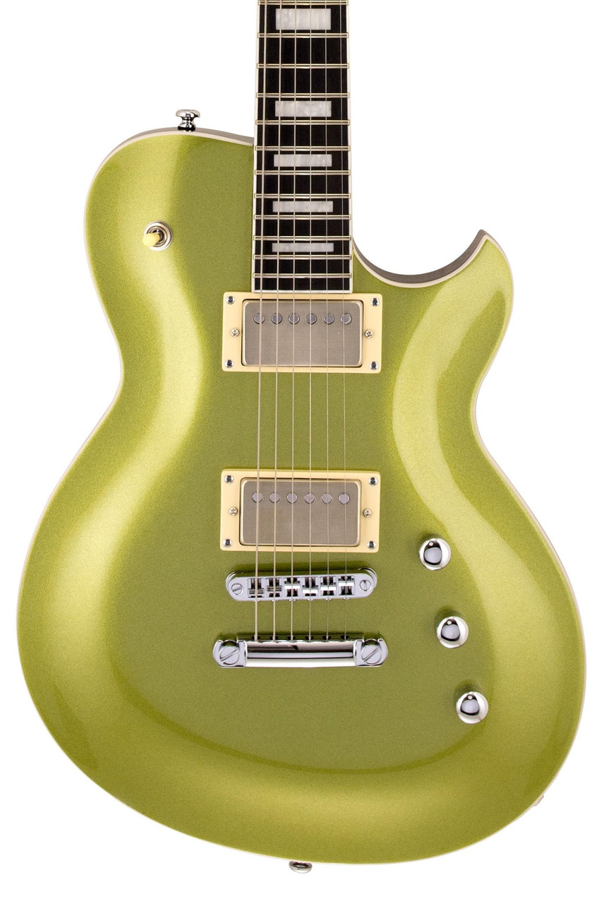 Reverend Roundhouse HH Electric Guitar in Metallic Limeade Reverend Roundhouse HH Electric Guitar in Metallic Limeade