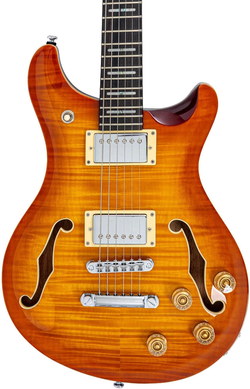 Sire Q7 Hollowbody Electric Guitar in Amber Burst Sire Q7 Hollowbody Electric Guitar in Amber Burst