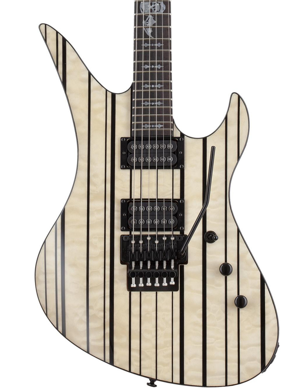 Schecter Synyster Gates Signature Standard Plus Electric Guitar in Gloss Natural with Black Pin Stripes Schecter Synyster Gates Signature Standard Plus Electric Guitar in Gloss Natural with Black Pin Stripes