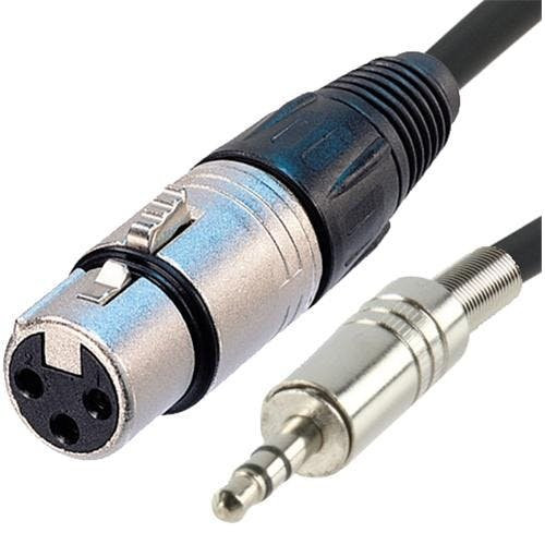 1m Female XLR to Balanced Mini Jack 1m Female XLR to Balanced Mini Jack