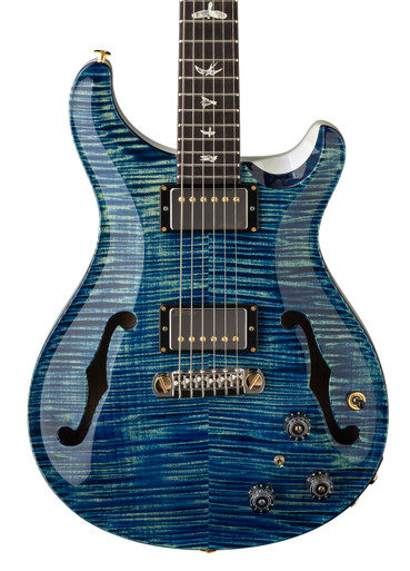 PRS Hollowbody II Piezo 10-Top Electric Guitar in River Blue Pearl