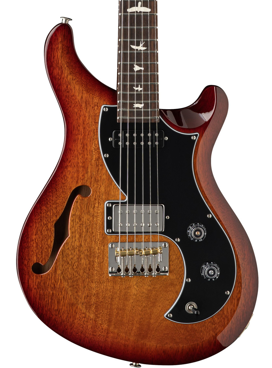 PRS S2 Vela Semi-Hollow Electric Guitar in Dark Cherry Sunburst PRS S2 Vela Semi-Hollow Electric Guitar in Dark Cherry Sunburst