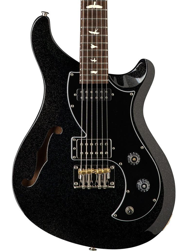 PRS S2 Vela Semi-Hollow Electric Guitar in Black Rainbow Holoflake PRS S2 Vela Semi-Hollow Electric Guitar in Black Rainbow Holoflake