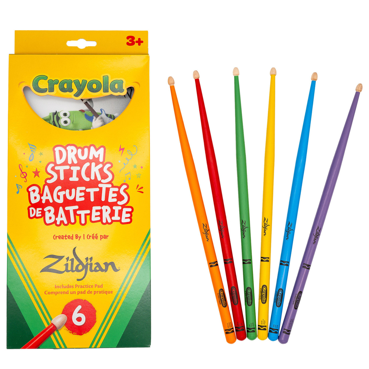 Zildjian x Crayola Kids Drumsticks Zildjian x Crayola Kids Drumsticks