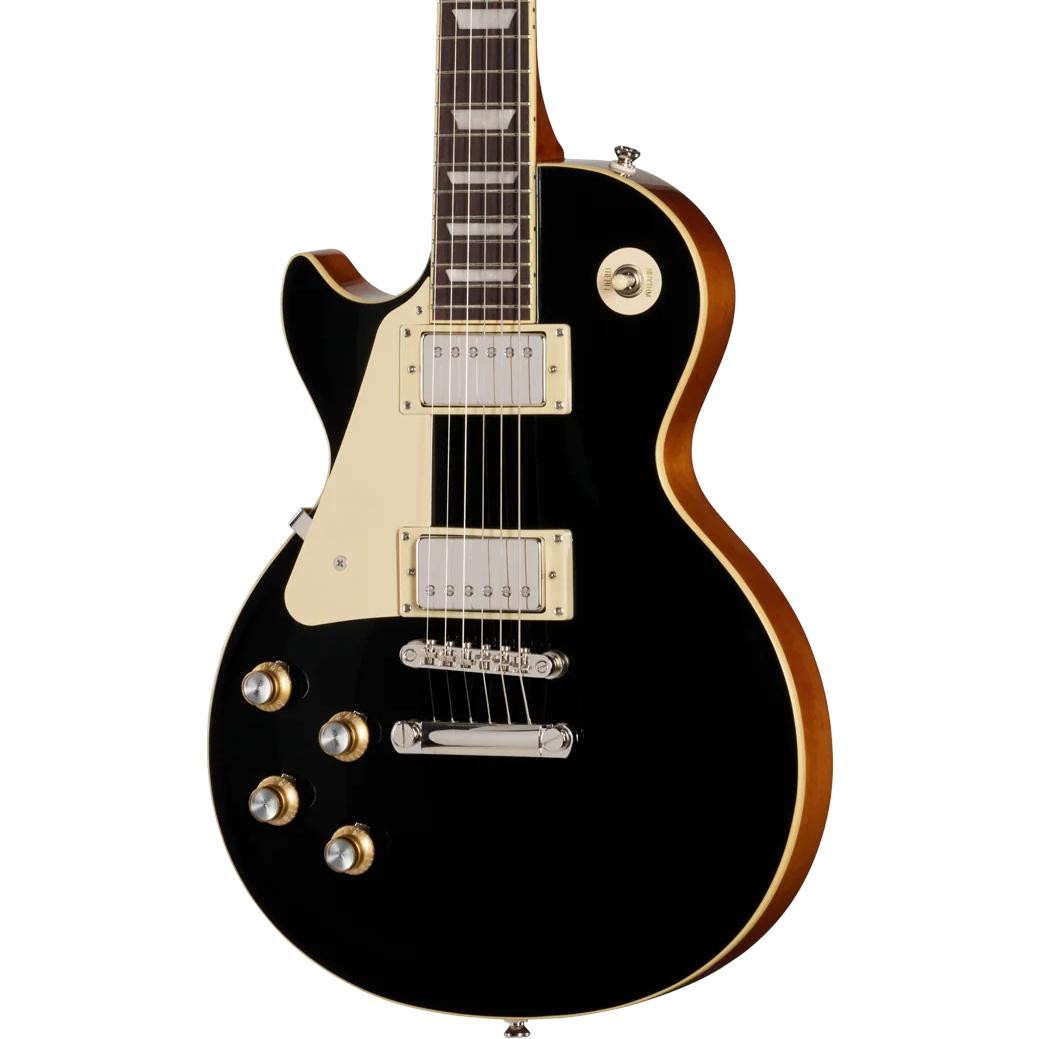 Epiphone Inspired by Gibson Les Paul Standard ‘60s Left Handed Electric Guitar in Ebony Epiphone Inspired by Gibson Les Paul Standard ‘60s Left Handed Electric Guitar in Ebony