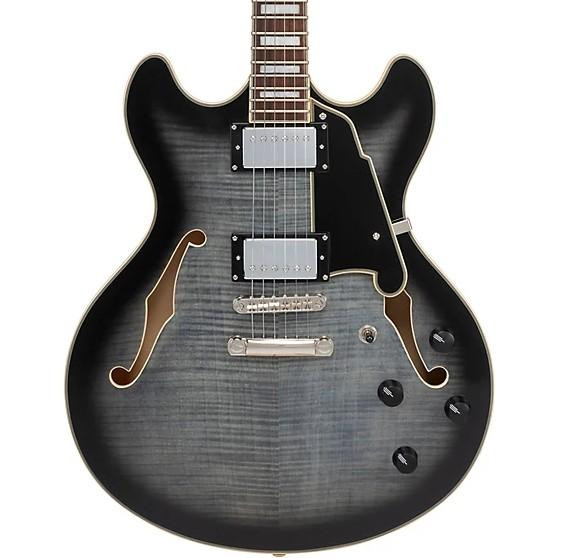 D'Angelico Premier DC Semi-Hollow Electric Guitar in Charcoal Burst D'Angelico Premier DC Semi-Hollow Electric Guitar in Charcoal Burst