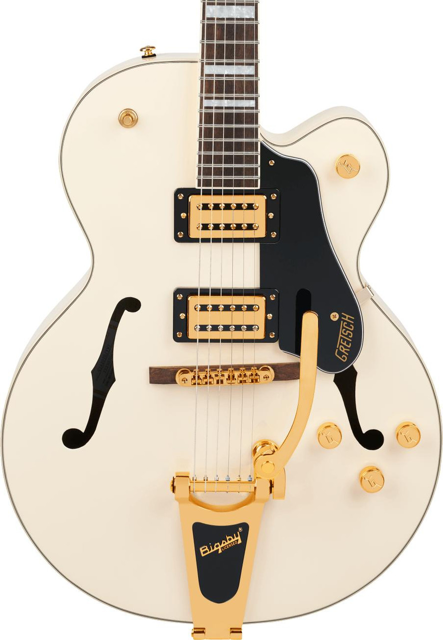 Gretsch Limited Edition G2420TG Streamliner Hollow Body Electric Guitar with Bigsby in Vintage White Gretsch Limited Edition G2420TG Streamliner Hollow Body Electric Guitar with Bigsby in Vintage White