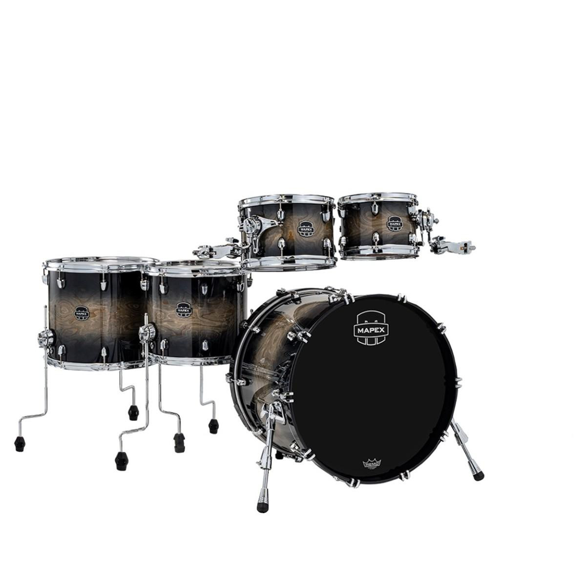 Mapex Saturn VI Studioease 22" 5 Piece Acoustic Shell Pack in Black Ink Mapex Saturn VI Studioease 22" 5 Piece Acoustic Shell Pack in Black Ink