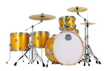 Mapex Mars Birch Crossover 22" Acoustic Drum Kit in Sunflower Sparkle Mapex Mars Birch Crossover 22" Acoustic Drum Kit in Sunflower Sparkle