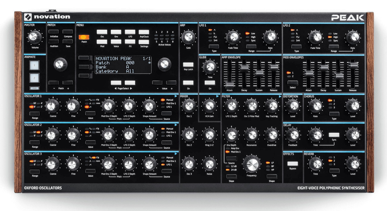 Novation Peak Eight-Voice Polyphonic Desktop Synth Module Novation Peak Eight-Voice Polyphonic Desktop Synth Module