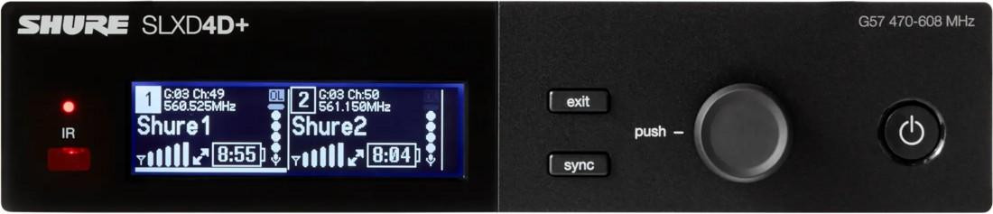Shure SLXD4D+ Duel Wireless Receiver