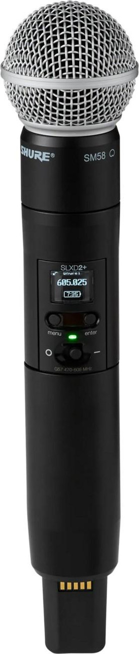 Shure SLXD2+ Wireless SM58 Handheld Transmitter Shure SLXD2+ Wireless SM58 Handheld Transmitter