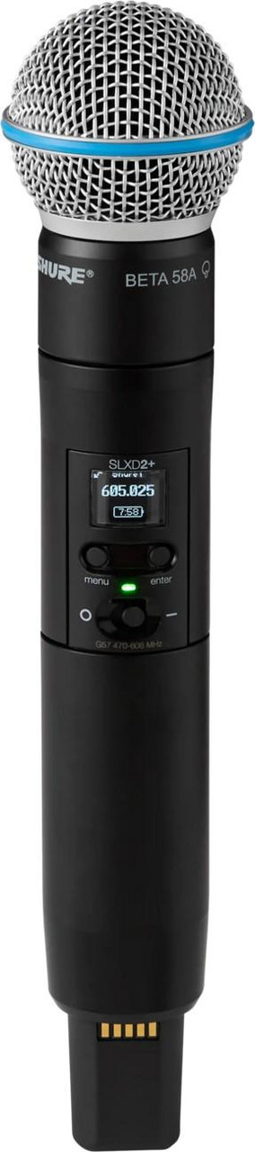 Shure SLXD2+ Wireless Beta58A Handheld Transmitter