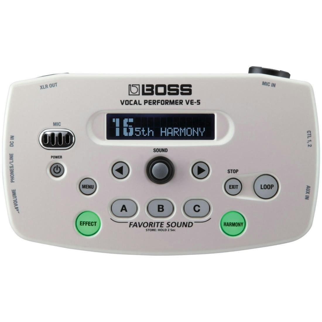 Boss VE-5 Vocal Processor in White Boss VE-5 Vocal Processor in White