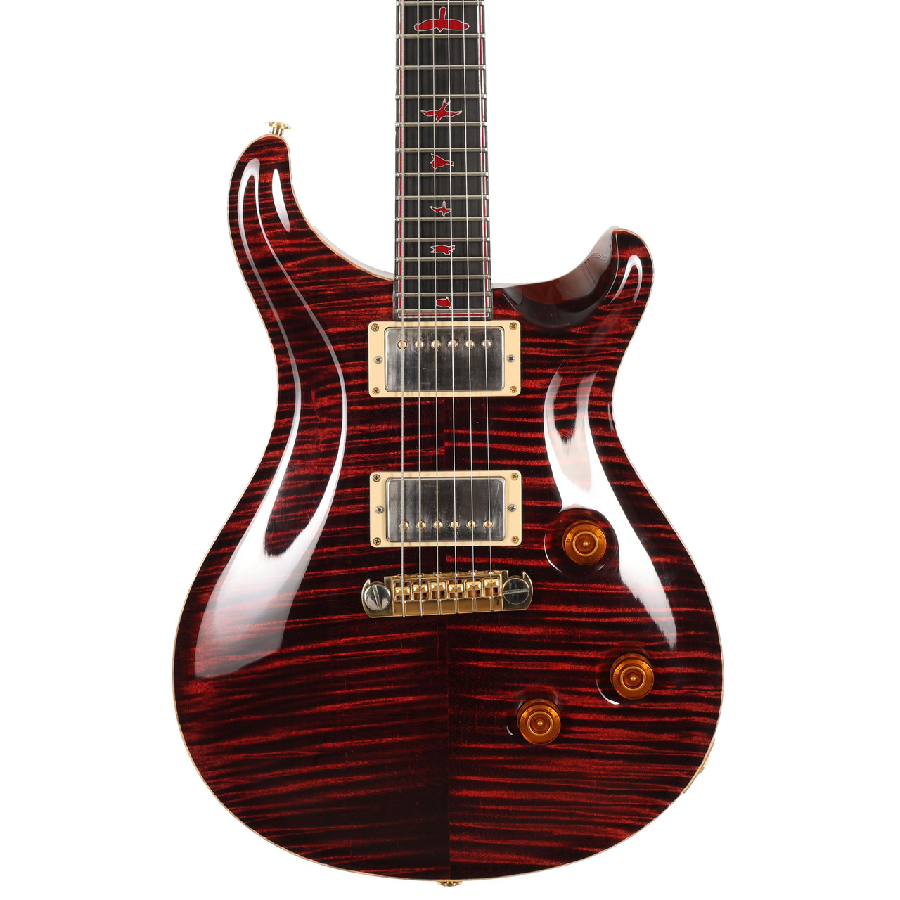 Second Hand 2008 PRS Private Stock Custom 24 Stoptail in Faded Fire Red #351 Second Hand 2008 PRS Private Stock Custom 24 Stoptail in Faded Fire Red #351