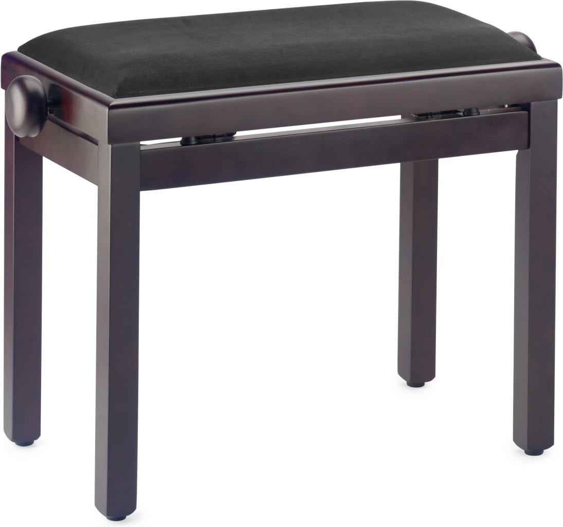 Stagg Height Adjustable Piano Bench In Rosewood With Black Velvet Top Stagg Height Adjustable Piano Bench In Rosewood With Black Velvet Top