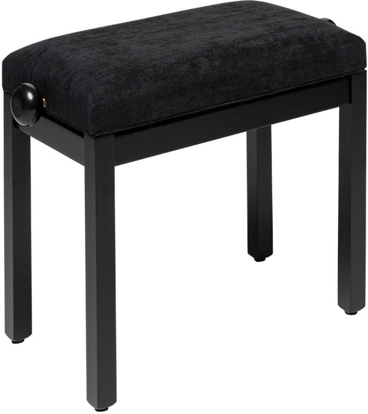 Stagg Height Adjustable Piano Bench In Matt Black With Black Velvet Top Stagg Height Adjustable Piano Bench In Matt Black With Black Velvet Top
