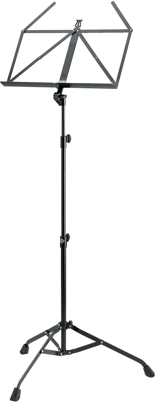 K&M 107 Extra Stable Music Stand With Large Rubber Feet In Black K&M 107 Extra Stable Music Stand With Large Rubber Feet In Black