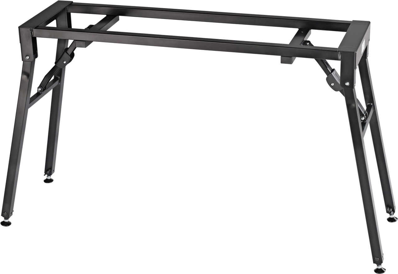 K&M 18953 Fully Adjustable Folding Table Style Stage Piano Stand In Black K&M 18953 Fully Adjustable Folding Table Style Stage Piano Stand In Black