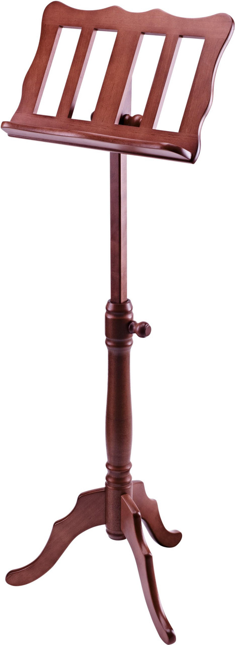 K&M 117 Baroque Design Wooden Music Stand, Walnut Finish K&M 117 Baroque Design Wooden Music Stand, Walnut Finish