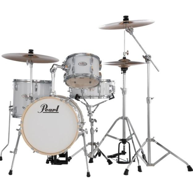 Pearl Midtown Compact 16" Acoustic Drum Kit in Pure White