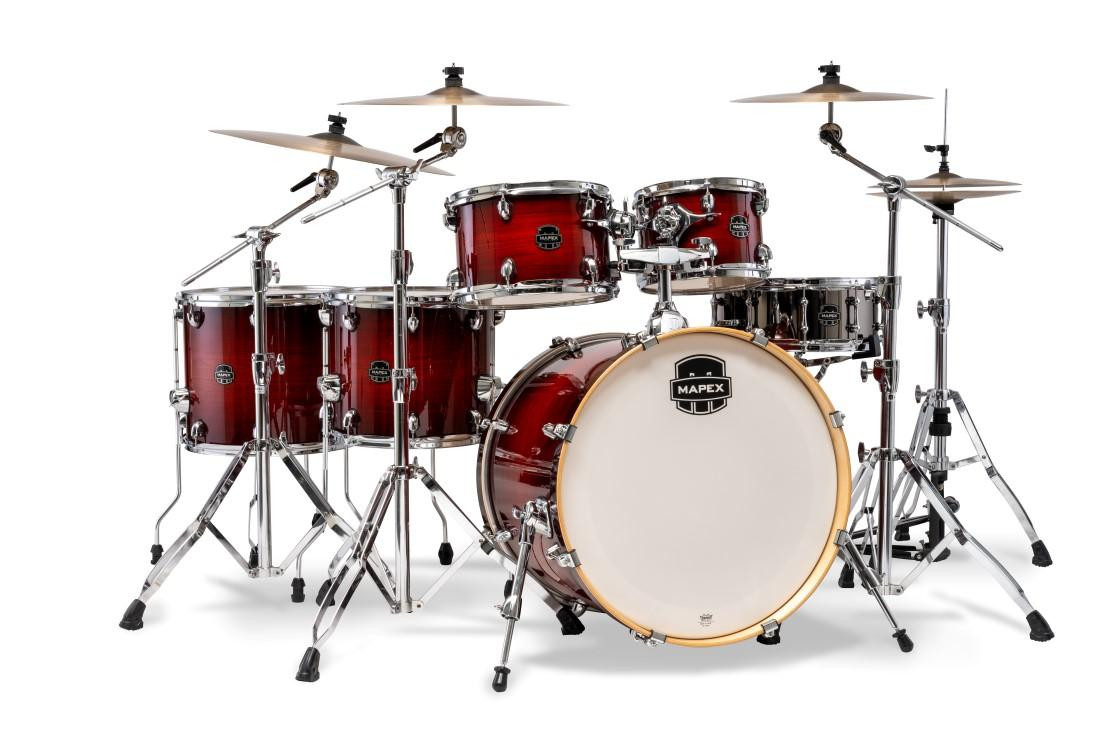 Mapex Armory 6 Piece 22" LA Fusion Acoustic Shell Pack in Red Onyx Burst Mapex Armory 6 Piece 22" LA Fusion Acoustic Shell Pack in Red Onyx Burst