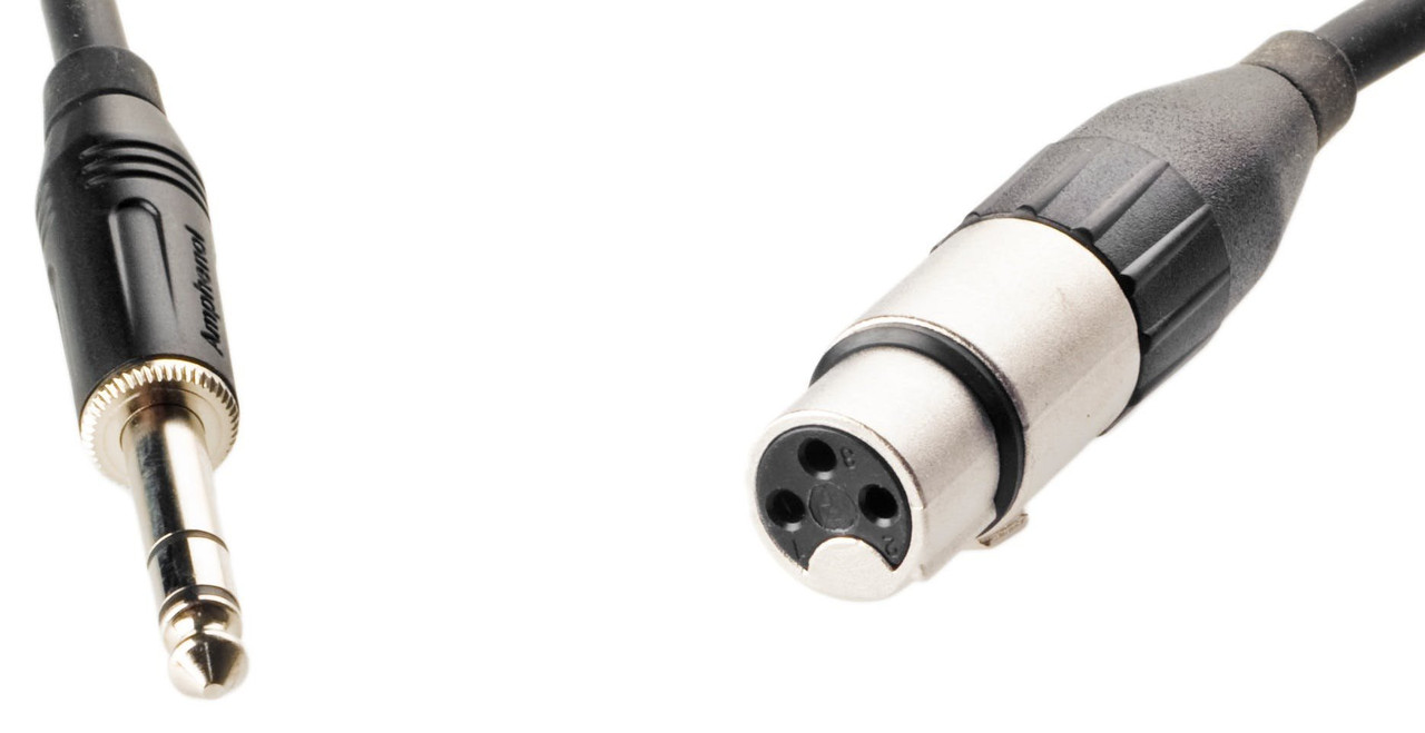 6.3mm Mono Jack to Female XLR Cable 10m 6.3mm Mono Jack to Female XLR Cable 10m