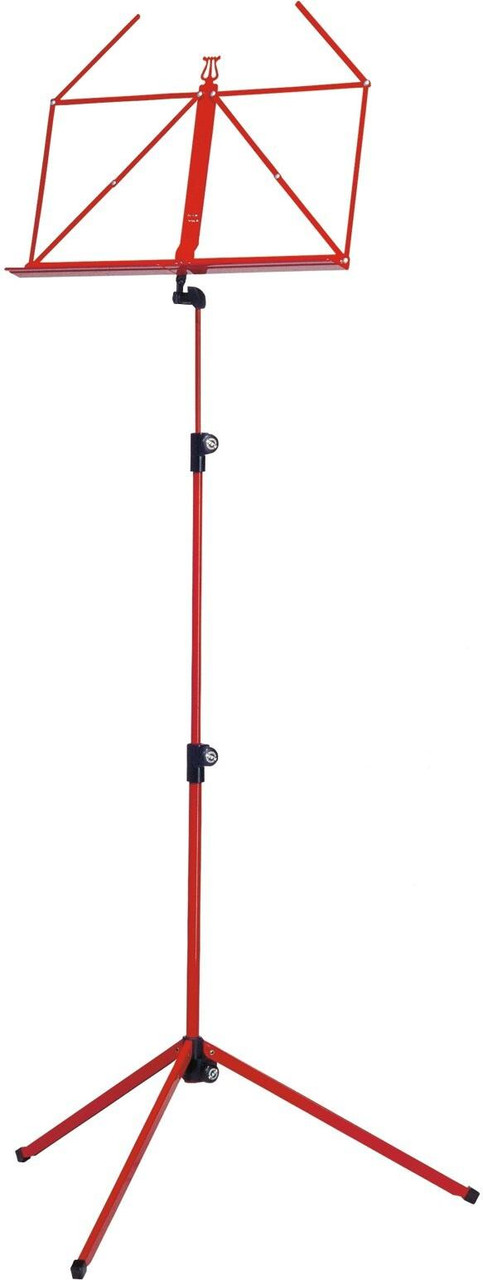 K&M 100/1 Telescopic Design Music Stand In Red K&M 100/1 Telescopic Design Music Stand In Red