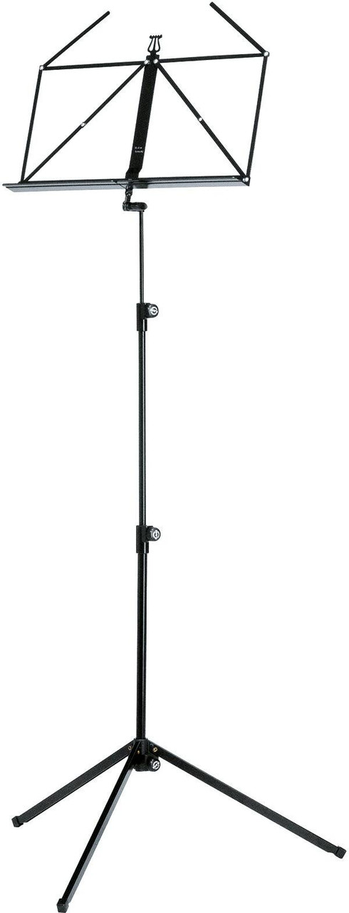 K&M 100/1 Telescopic Design Music Stand In Black K&M 100/1 Telescopic Design Music Stand In Black