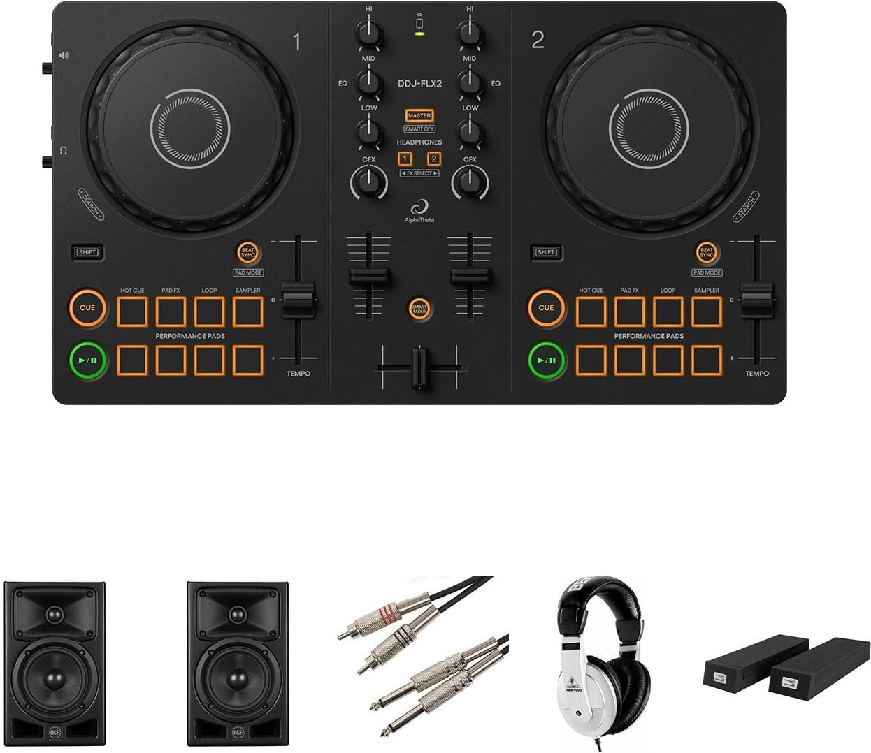 Alpha Theta DDJ-FLX2 2 Channel DJ rekordbox Controller - Andertons