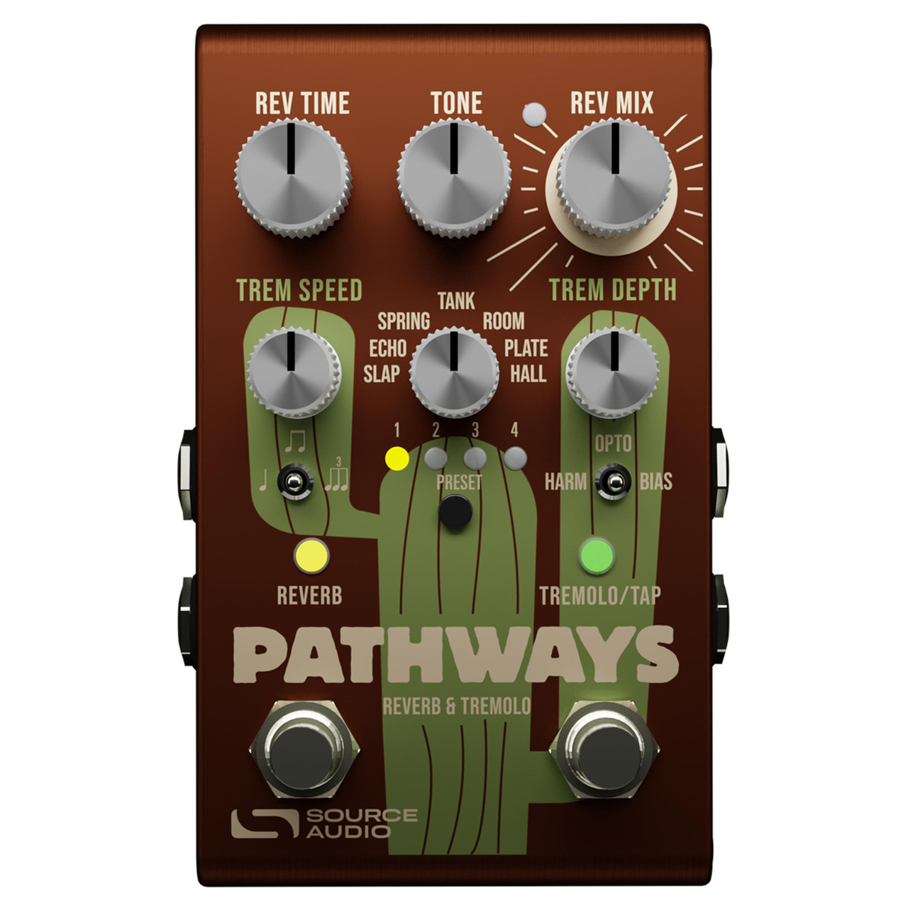Source Audio Pathways Stereo Reverb & Tremolo Pedal