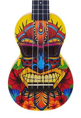 Mahalo 2211TK Soprano Ukulele in Tiki Design