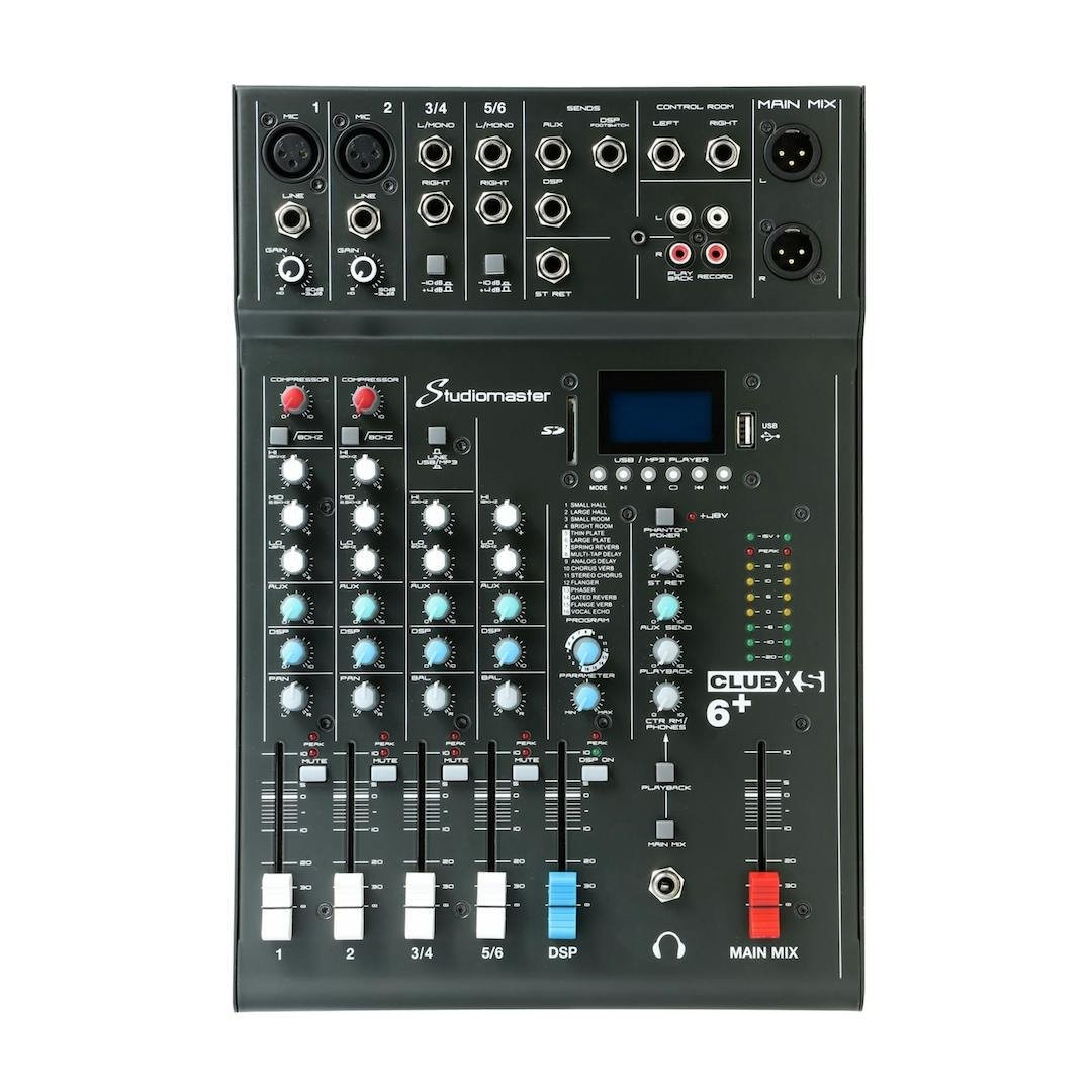 Studiomaster CLUB XS 6+ Compact Mixing Console Studiomaster CLUB XS 6+ Compact Mixing Console