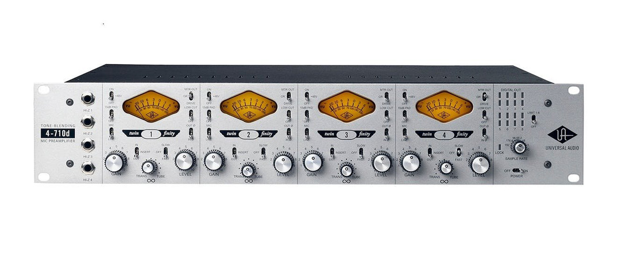 Universal Audio 4-710d 4-Channel Twin-Finity Mic Preamp & DI Universal Audio 4-710d 4-Channel Twin-Finity Mic Preamp & DI