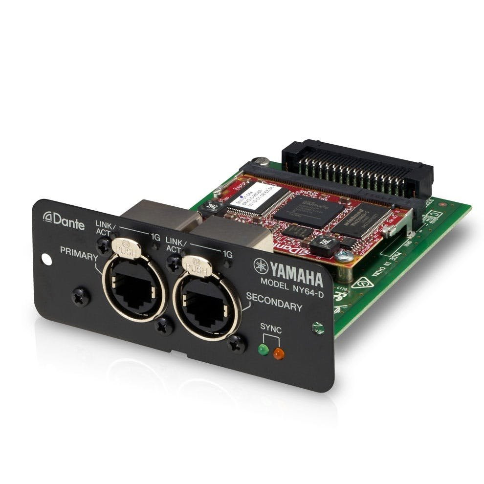 Yamaha NY64 Dante Expansion Card for TF5 Yamaha NY64 Dante Expansion Card for TF5