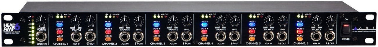 ART HeadAmp6 - 6 Channel Headphone Amp ART HeadAmp6 - 6 Channel Headphone Amp