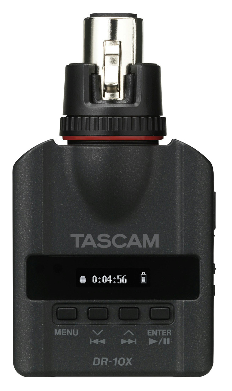 Tascam DR-10X Plug-on Digital Audio Recorder with XLR Connector Tascam DR-10X Plug-on Digital Audio Recorder with XLR Connector