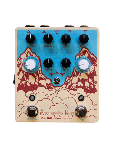 ギター EarthQuaker Devices Avalanche Run V2 EarthQuaker Devices Avalanche Run V2 Stereo Reverb and Delay Pedal