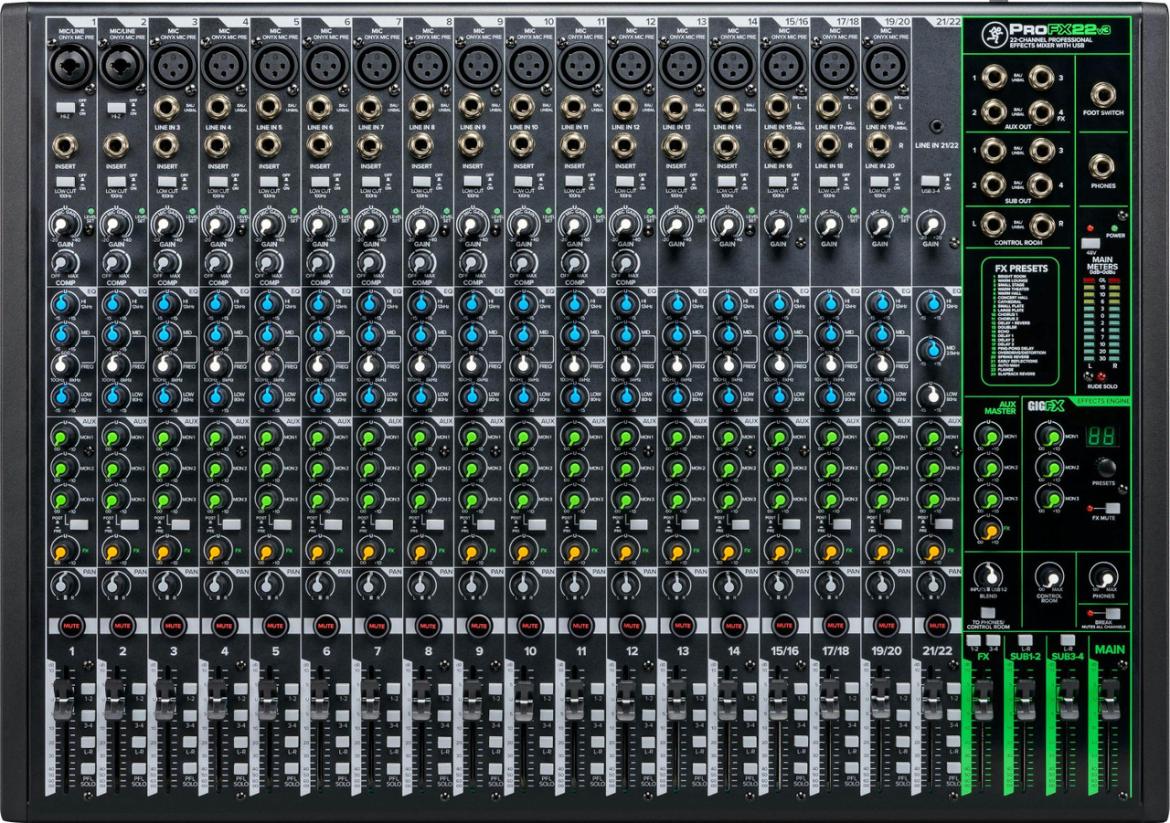 Mackie PROFX22 V3 Mixer with Digital FX Mackie PROFX22 V3 Mixer with Digital FX
