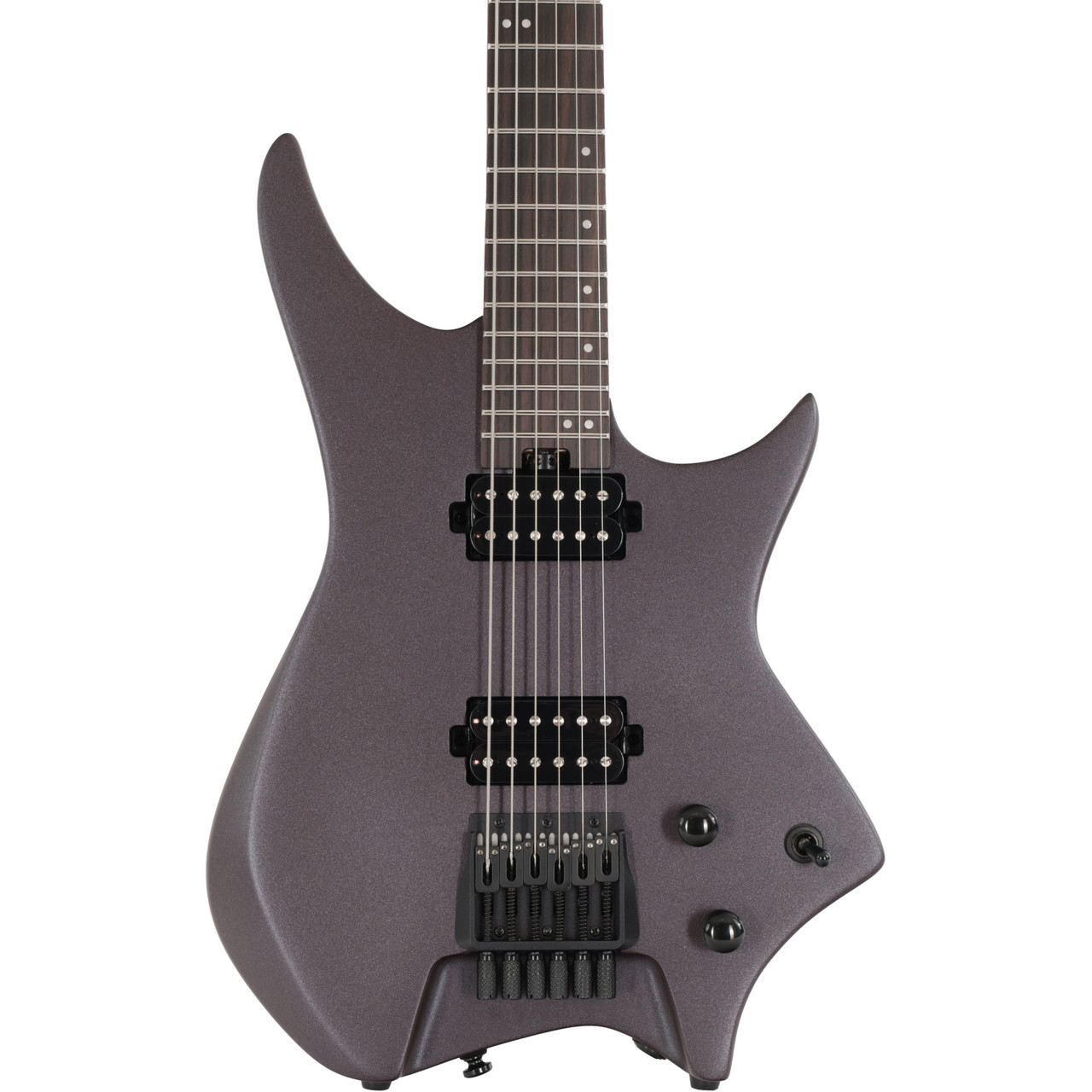 HILS NEXT HN3 Baritone Headless Electric Guitar in Satin Metallic Deep Purple HILS NEXT HN3 Baritone Headless Electric Guitar in Satin Metallic Deep Purple