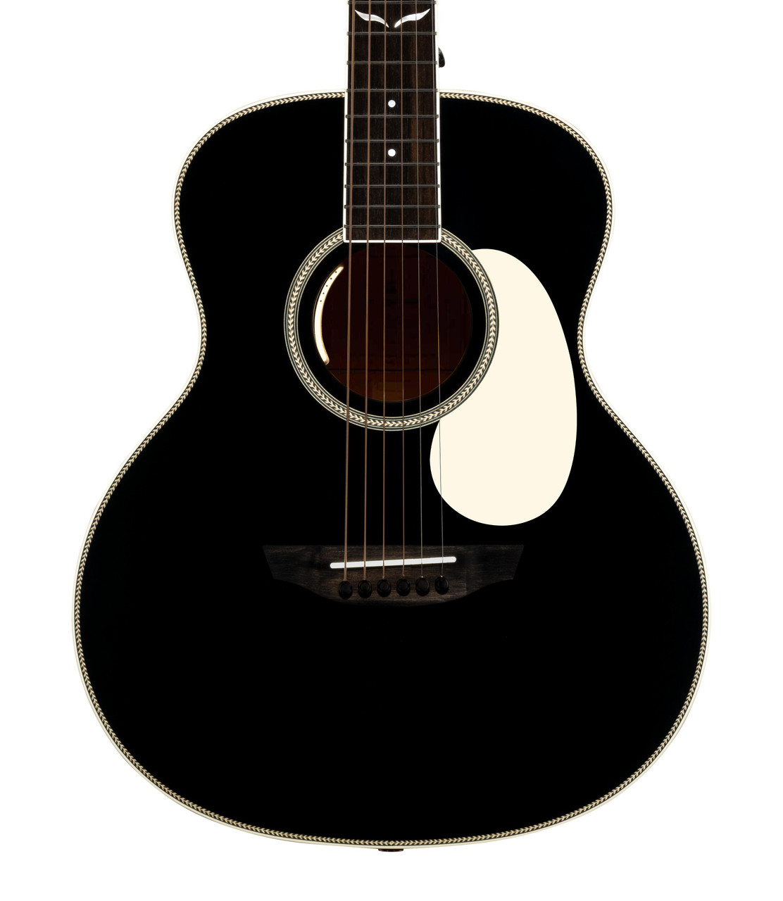 Orangewood Ava Jr Live Mini Grand Concert Electro Acoustic Guitar in Black Satin Orangewood Ava Jr Live Mini Grand Concert Electro Acoustic Guitar in Black Satin